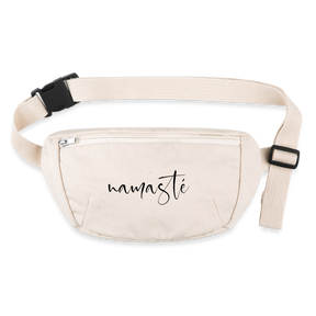 Namaste / Recycelte Gürteltasche von Stanley & Stella - Naturweiß