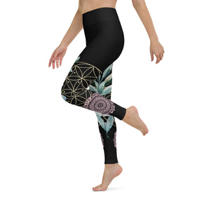 Mandala Golden Bloom symmetrisch / Leggings