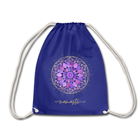 Mandala lila / Freizeitbeutel - Königsblau