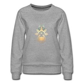 Goldene Krabbe / Sweater - Grau meliert