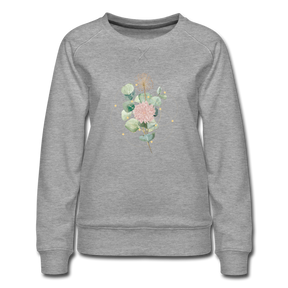 Geometrie Bloom / Sweater - Grau meliert
