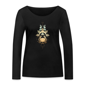 Goldene Krabbe / Frauen Bio-Langarmshirt von Stanley & Stella - Schwarz