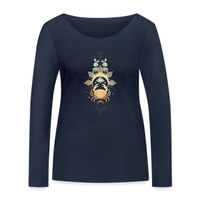 Goldene Krabbe / Frauen Bio-Langarmshirt von Stanley & Stella - Navy