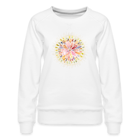 Mandala bunt / Sweater - weiß