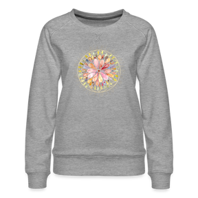 Mandala bunt / Sweater - Grau meliert