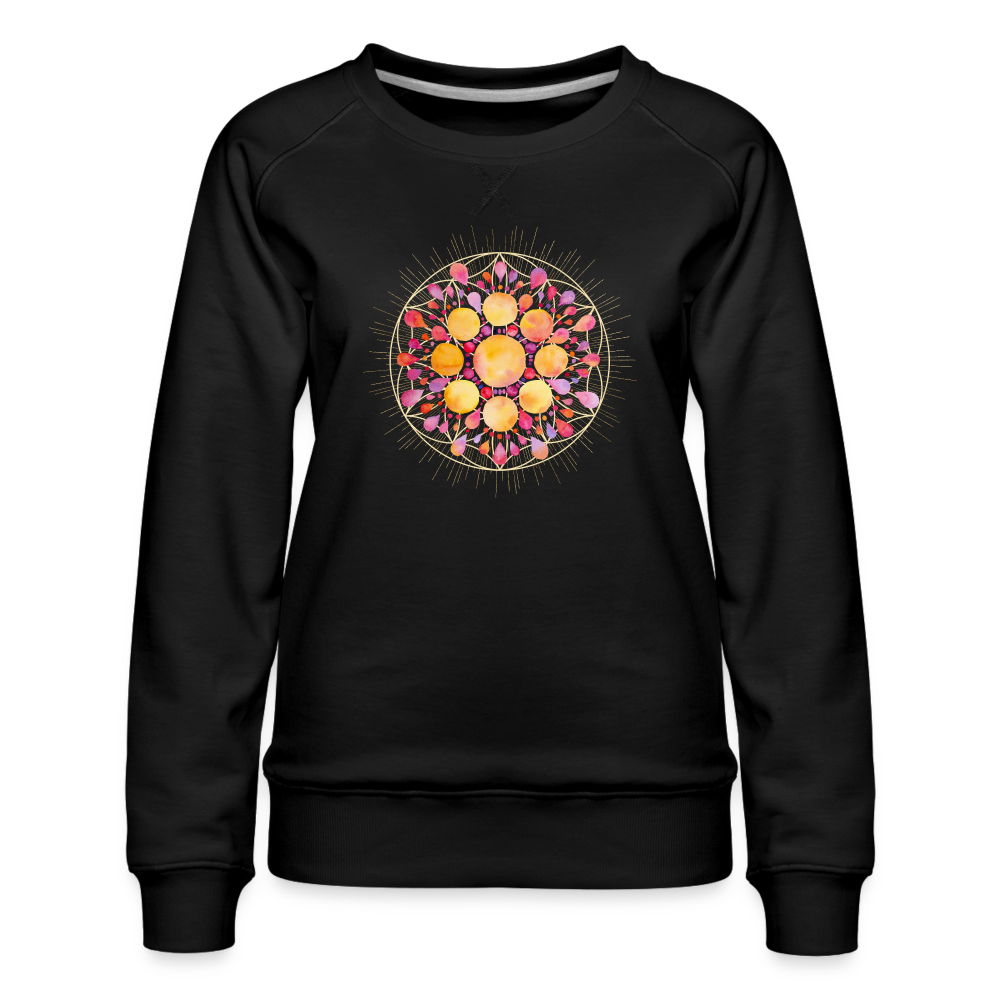 Mandala pink-lila / Sweater - Schwarz