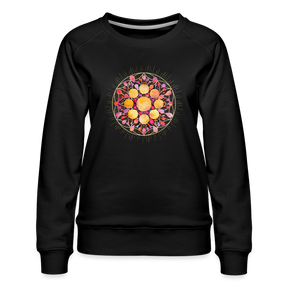 Mandala pink-lila / Sweater - Schwarz
