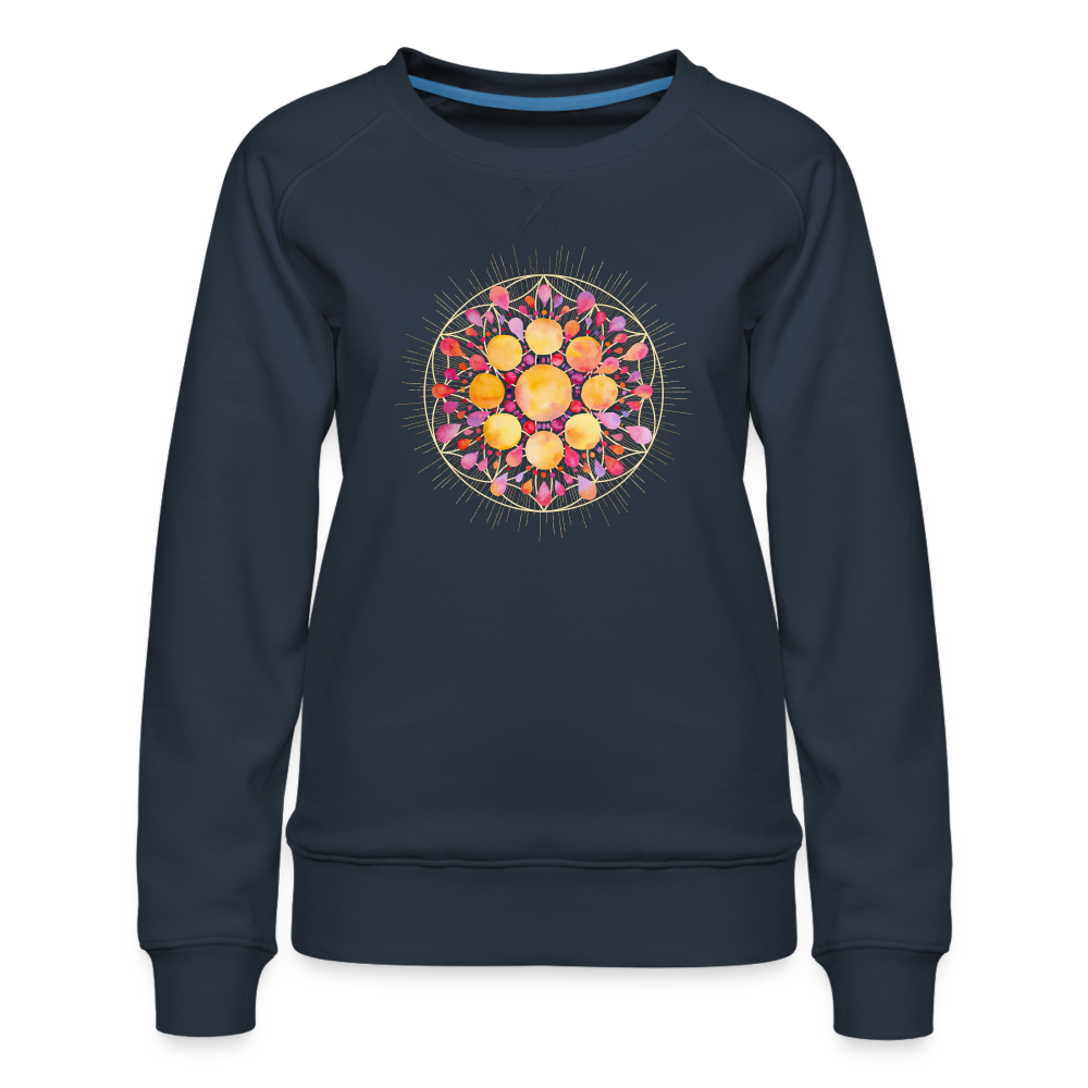 Mandala pink-lila / Sweater - Navy