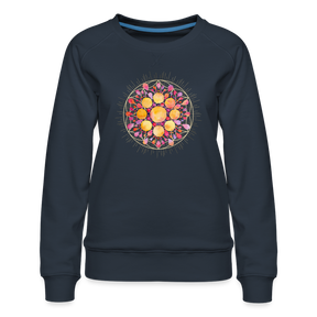 Mandala pink-lila / Sweater - Navy