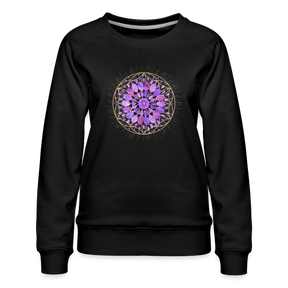 Mandala lila / Sweater - Schwarz
