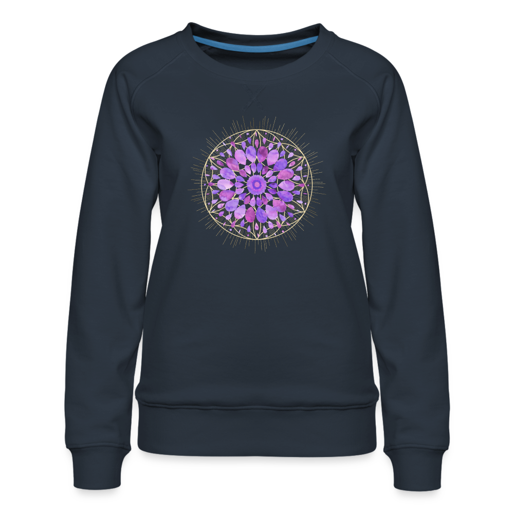 Mandala lila / Sweater - Navy