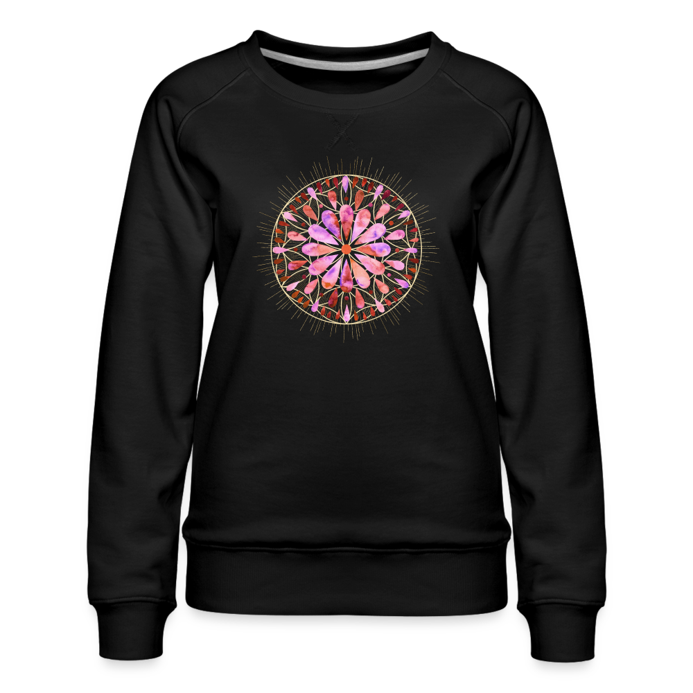 Mandala pink-rose / Sweater - Schwarz