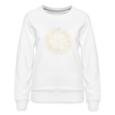 Mandala Blume des Lebens / Sweater - weiß
