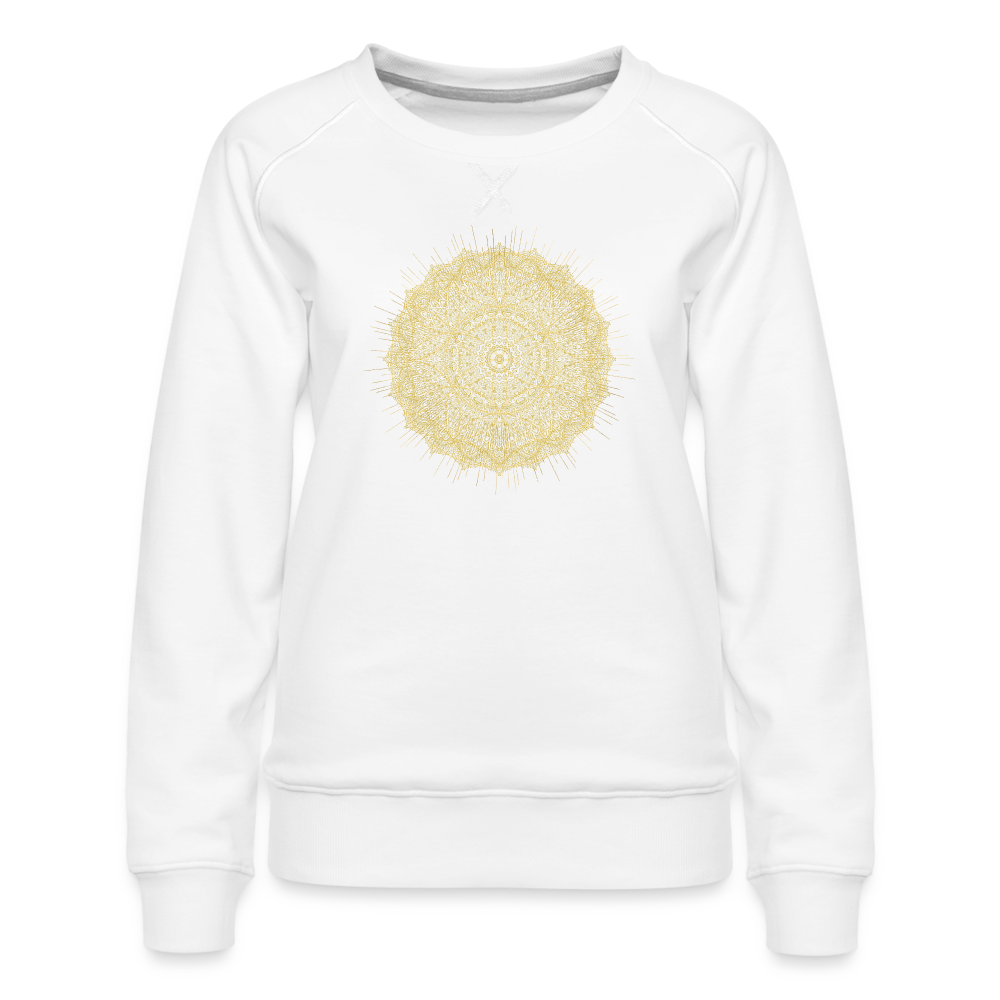 Magic Mandala / Sweater - weiß