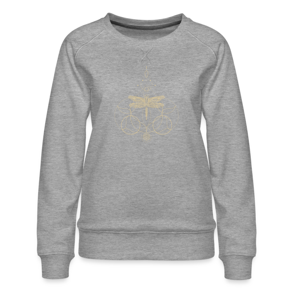 Libelle / Sweater - Grau meliert