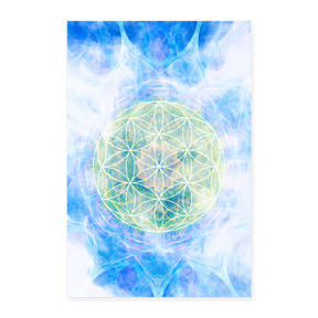 Cosmic Flower / Poster - weiß