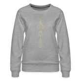 Lotusauge / Sweater - Grau meliert