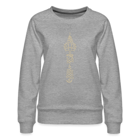 Lotusauge / Sweater - Grau meliert