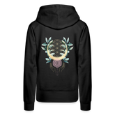 Mandala Golden Bloom / Backprint Hoodie - Schwarz