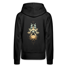 Goldene Krabbe / Backprint Hoodie - Schwarz