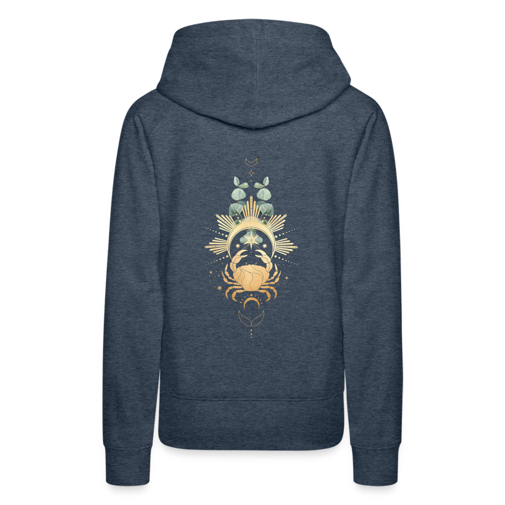 Goldene Krabbe / Backprint Hoodie - Jeansblau