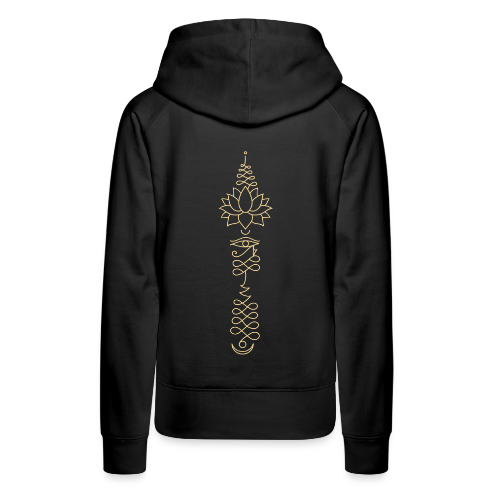 Lotusauge / Backprint Hoodie - Schwarz