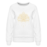 Lotus Tattoo / Sweater - weiß