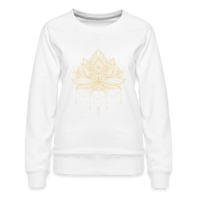 Lotus Tattoo / Sweater - weiß