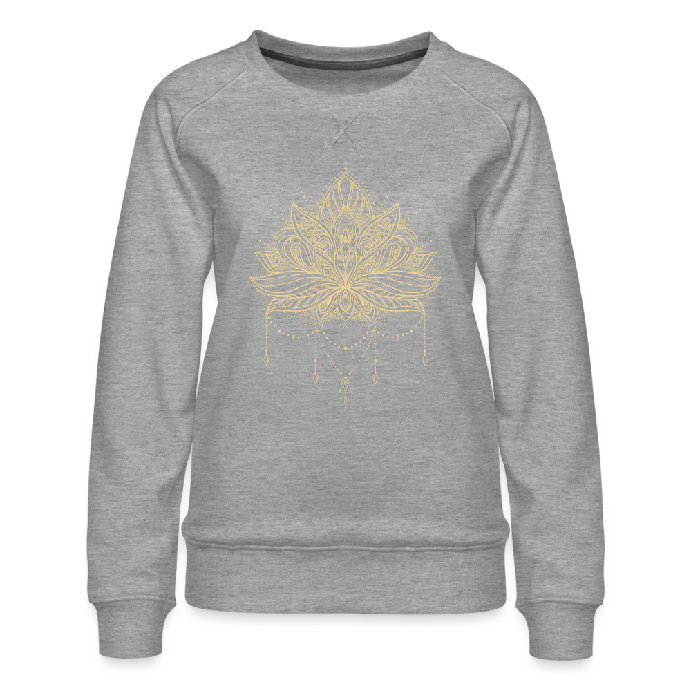 Lotus Tattoo / Sweater - Grau meliert
